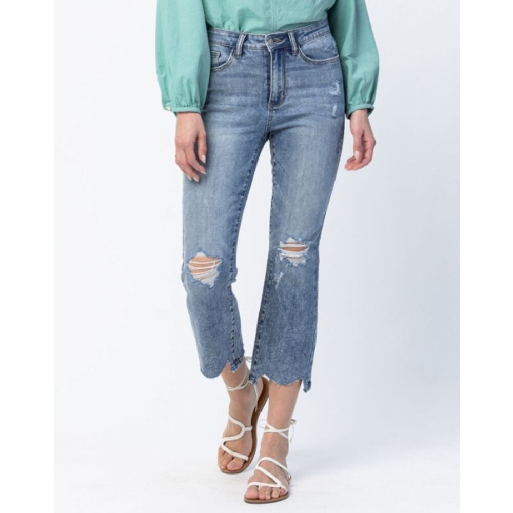 Judy Blue Light Blue Cropped Jeans
